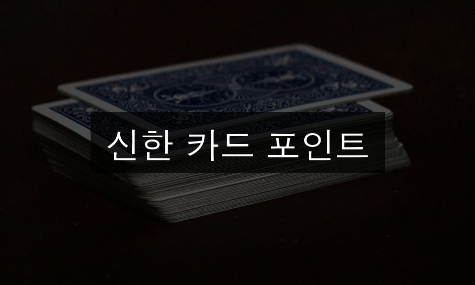 신한 카드 포인트 현명한 활용법 | 알면 득템 3가지