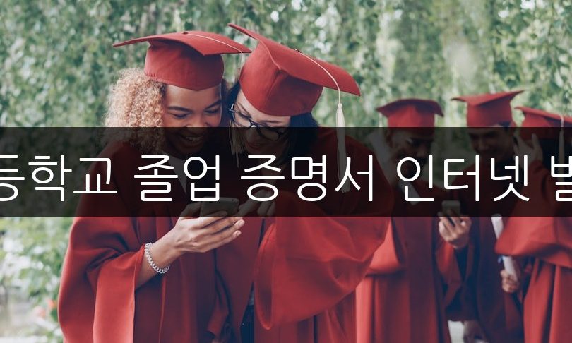 고등학교 졸업 증명서 인터넷 발급, 5분 만에 신청하는 법
