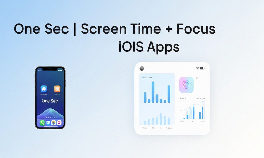 one sec | screen time + focus – 인기 급상승 (iOS 앱 평점 4.8, 리뷰 21,704)