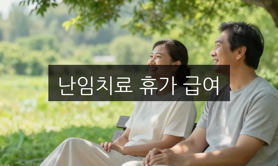 난임치료 휴가 급여 상한액과 신청방법 완벽 정리