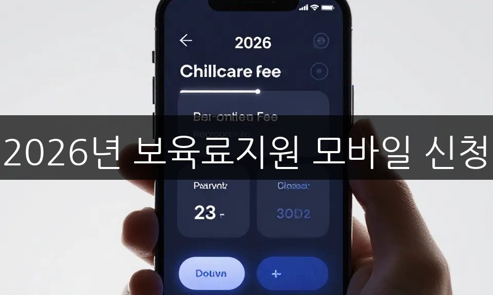 보육료지원 모바일 신청 완벽 가이드, 아이행복카드까지