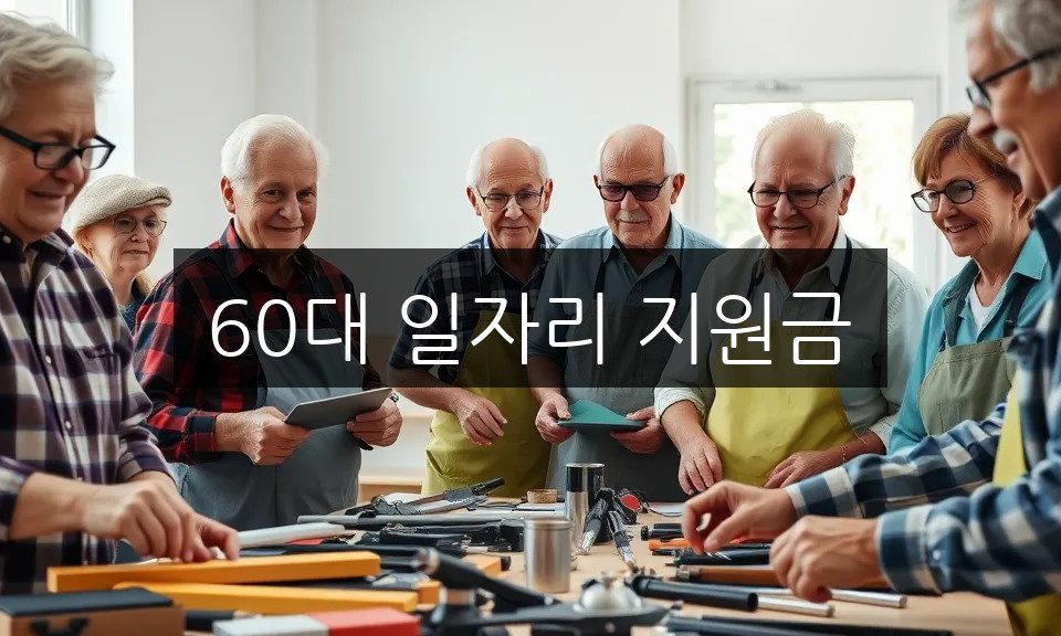 60대 일자리 지원금 최대 200만원 받는 신청 방법