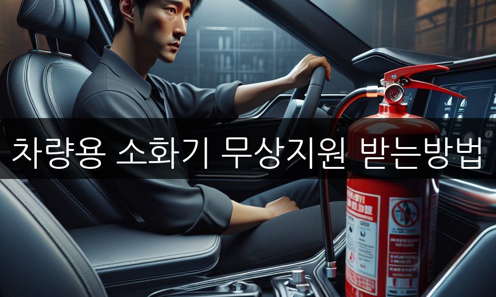 차량용 소화기 무상지원 받는방법, 자격 조건부터 제출 서류까지