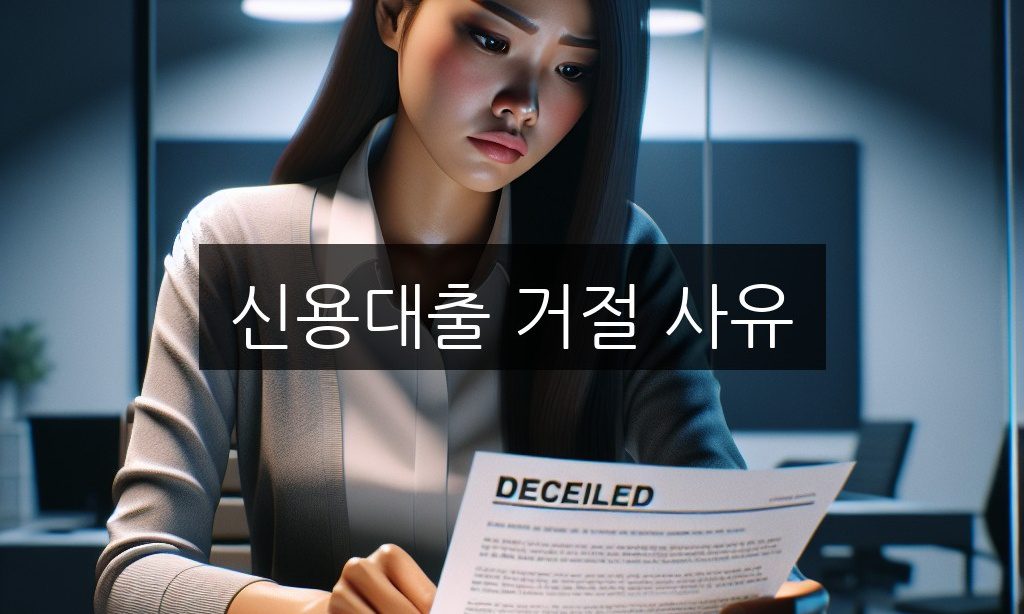 신용대출 거절 사유 취급 제한 풀고 승인받는 실전 방법