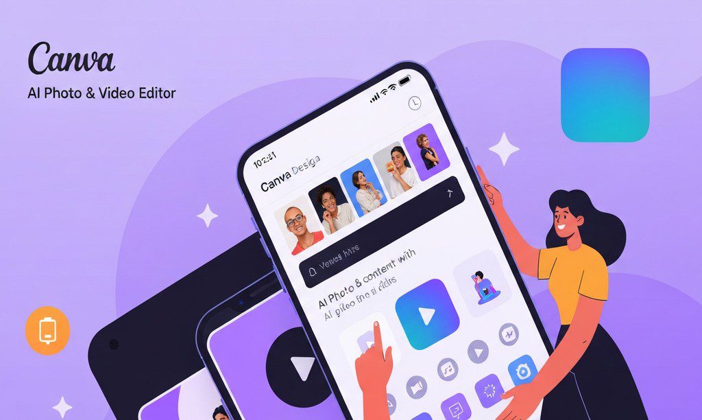 Canva: AI Photo & Video Editor - 인기 급상승 (iOS 앱 평점 4.9, 리뷰 3,136,567) 2 Canva