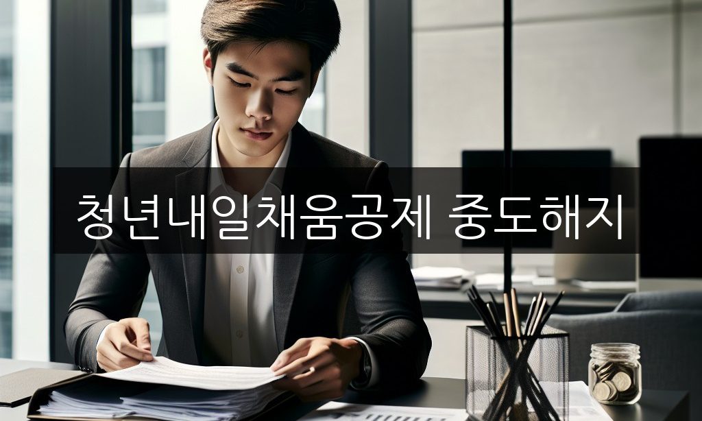 청년내일채움공제 중도해지 환급금 받는 방법과 손실액 계산법