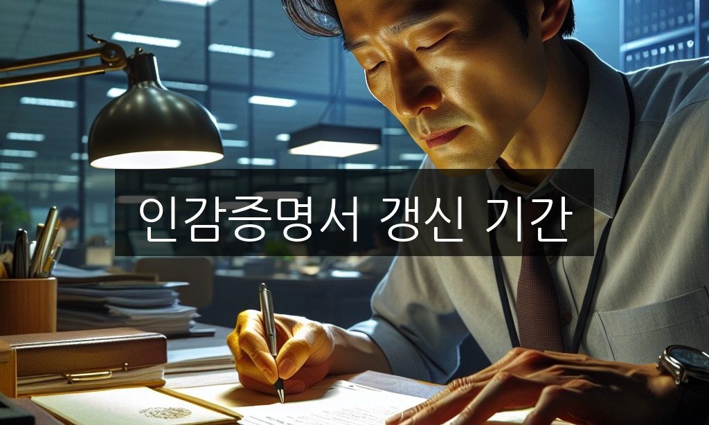 인감증명서 갱신 기간 3개월 규칙과 과태료 예방법