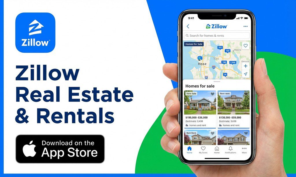 Zillow Real Estate & Rentals: Lifestyle – 인기 급상승 (iOS 앱 평점 4.8, 리뷰 7,200,764)