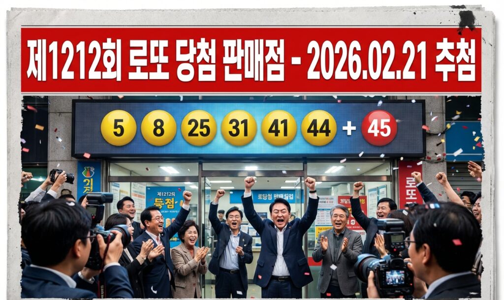 1212회 로또 명당 당첨 판매점
