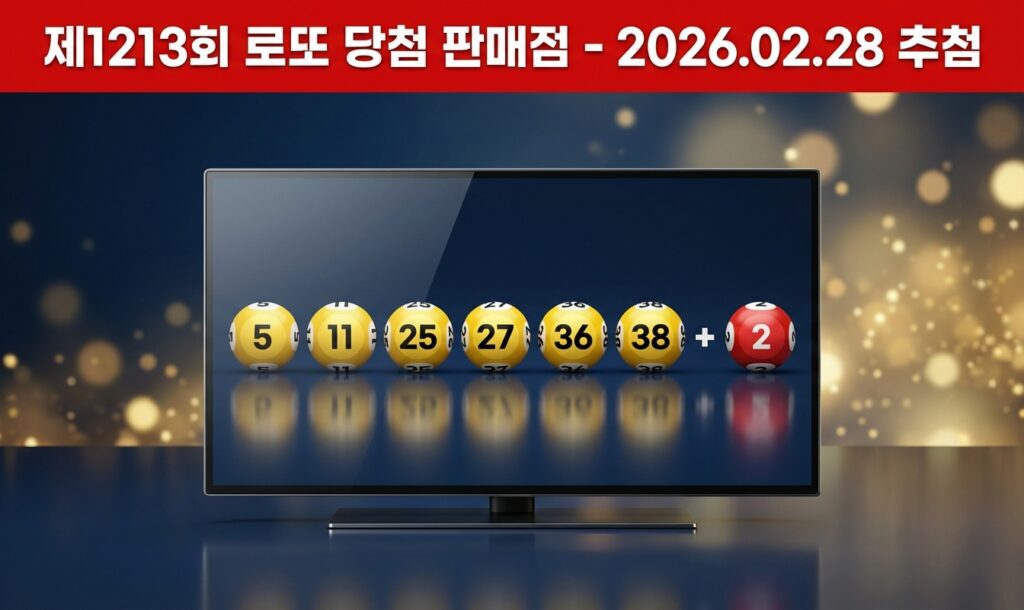 1213회 로또 명당 당첨 판매점