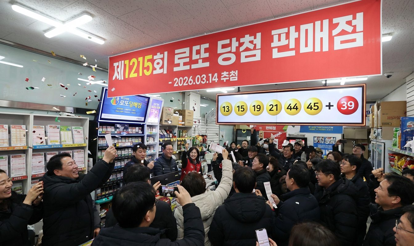 1215회 로또 당첨 판매점 명당 위치 안내