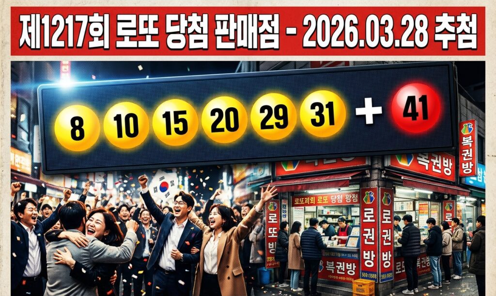 1217회 로또 명당 당첨 판매점
