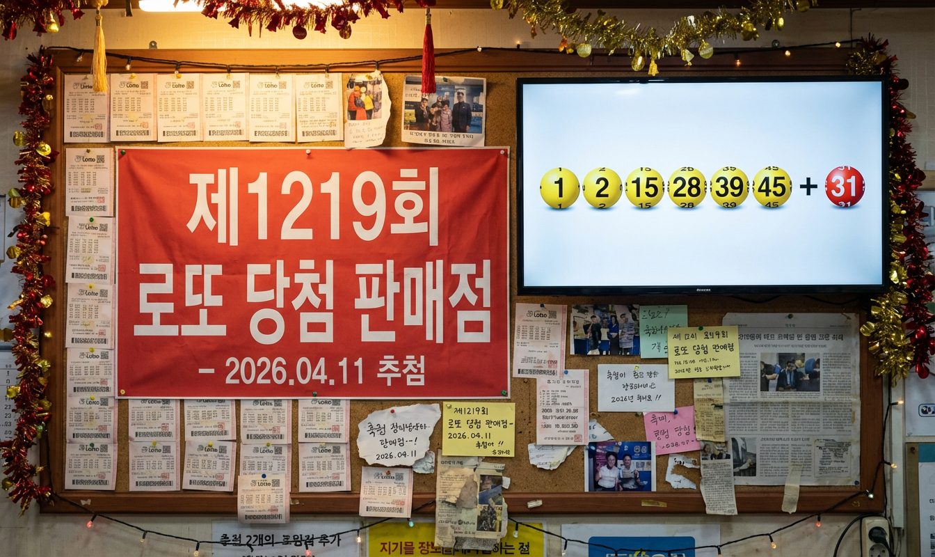 로또 명당 1219회 당첨번호 1·2·15·28·39·45 배출 판매점 11곳, 서울이 3곳으로 최다 1 1219회 로또 당첨 판매점 명당 위치 안내