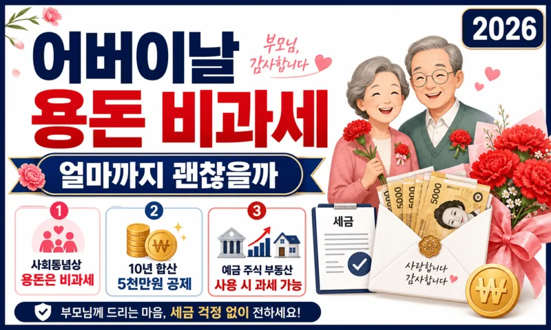 어버이날 용돈 비과세