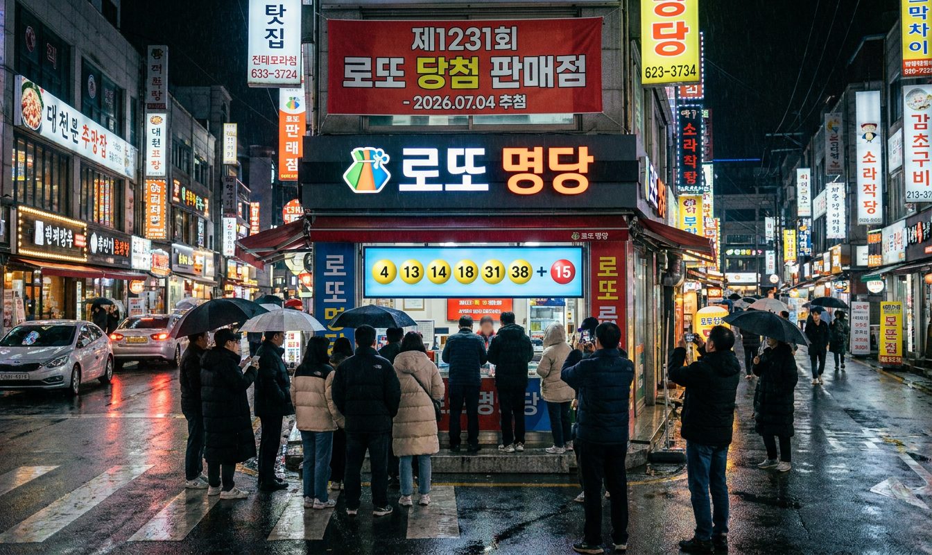 1231회 로또 당첨 판매점 명당 위치 안내